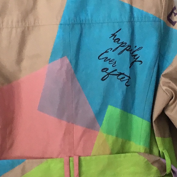 Donna Karan painted trench coat - Picture 4 of 4